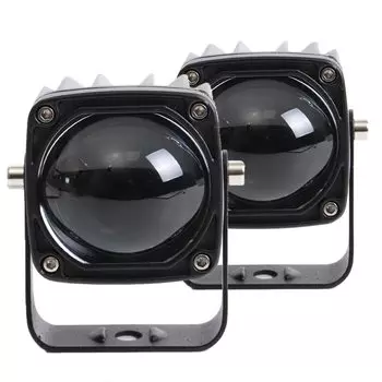 2,2 дюймов, белый, желтый, дальний и ближний свет, лампа головного света, рабочий противотуманный проектор, лампа для мотоцикла, квадроцикла, автомобиля, внедорожника, 12 В, 24 В