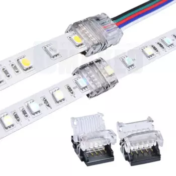 2/3/4/5-контактный разъем для светодиодной ленты для RGB RGBW RGBWW 2835 3528 5050, разъем для сращивания светодиодной ленты