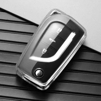 2 3 4 кнопки ТПУ чехол для автомобильного ключа защитный брелок для Toyota Aygo Yaris Highlander Camry RAV4 держатель для ключей автомобильные аксессуары