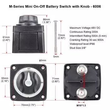 2 3 4 позиционный аккумулятор Mass Marine Switch M10 Stud 300 а DC 32 в изолятор отсоединяющийся поворотный для кемпера автомобиля RV грузовика лодки