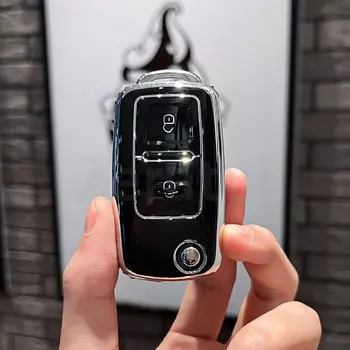 2/3 кнопки для VW Volkswagen Golf 4 5 6 MK6 Polo Tiguan Passat B5 B6 B7 Jetta Lavida для Skoda Octavia Чехол для автомобильного ключа из ТПУ