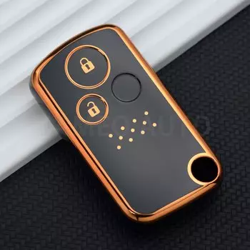 2/3 кнопки из ТПУ, держатель для автомобильного ключа, сумка-брелок, чехол для ключа для Honda Accord CIVIC CRV Fit 2006-2015, аксессуары