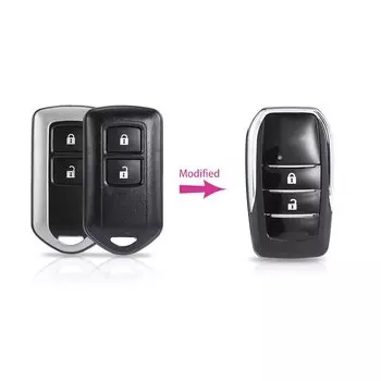 2/3 кнопочный модифицированный чехол для откидного ключа для Toyota Camry Yaris Rav4 Corolla Prado Vios Highlander сменный дистанционный Автомобильный ключ