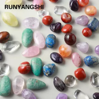 Кристаллы аметиста и розы Runyangshi для терапии чакр