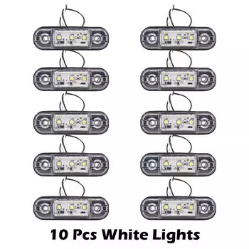 2/4/6/8/10x 3 светодиодный внешний боковой габаритный фонарь предупреждающий задний фонарь лампа габаритный сигнал индикатор тормоза прицеп грузовик грузовик 12 В 24 В