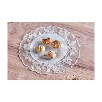 2-4-6 шт. Supla настольный коврик под тарелку гипюр тюль экрю красочный кружевной французский кружевной сервисный коврик декоративное украшение дома украшение стола организация свадебное украшение зала Быстрая доставка