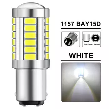 2/4/8 шт. Автомобильная светодиодная лампа P21W Ba15s 1156 PY21W Bay15d 1157 Указатель поворота 12 В 5730 Чипсет 6500K Автоматические задние стоп-сигналы