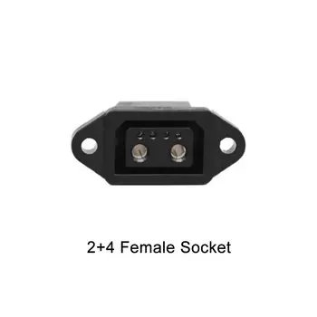 2 + 4 порта для зарядки электрического велосипеда, разъем для скутера, разъем для аккумулятора электронного велосипеда, 30A, 6-контактный разъем, аккумуляторы, шнур адаптера питания