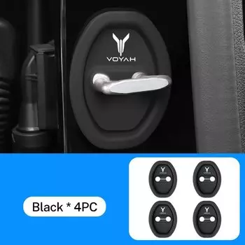 2/4 шт., демпфирующая подушка для двери автомобиля, силиконовый чехол с пряжкой для дверного замка автомобиля для Dongfeng Voyah Free Passion 2023 2024, аксессуары