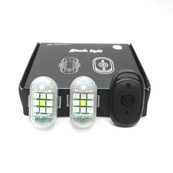 2/4 шт. магнитные беспроводные светодиодные стробоскопы RGB с дистанционным управлением, светодиодные фонари с зарядкой через USB, светодиодные стробоскопы для предотвращения столкновений, сигнальные огни