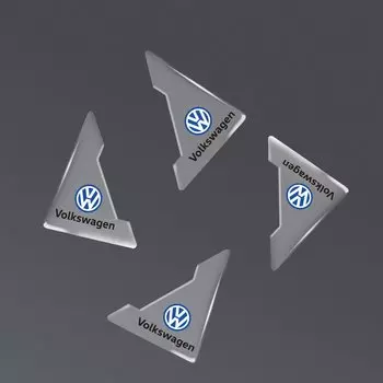 2/4 шт., прозрачная дверная угловая силиконовая защита от столкновений, автомобильные аксессуары для Volkswagen VW Golf Polo Passat