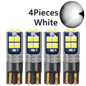 2/4 шт. T10 LED W5W светодиодные лампы супер яркий автомобильный салон купольная лампа для чтения WY5W автомобильная лампочка для поворота парковочный свет белый красный кристалл синий оранжевый 12 В