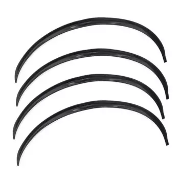 2/4 шт., универсальный автомобильный грузовик, черный/углеродное волокно, комплект кузова, отделка крыла, расклешенное резиновое колесо, полоски для бровей, против царапин, наклейки для губ
