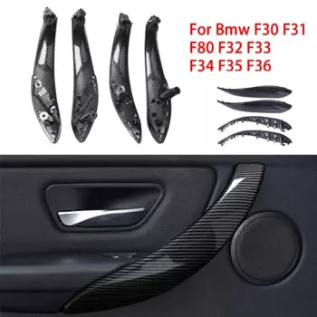 2/4 шт. Внутренняя ручка двери автомобиля для Bmw F30 F80 F31 F32 F33 F34 F35 F36 3 4 серии Цветная внутренняя ручка из углеродного волокна Замена крышки