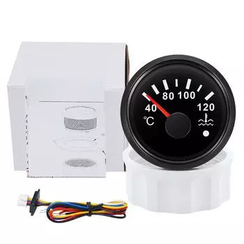 2 "52 мм датчик температуры воды с сигнализацией 7 цветов подсветки 40-120 градусов Цельсия NPT1/8 датчик температуры для автомобиля 12 В 24 В лодка грузовик