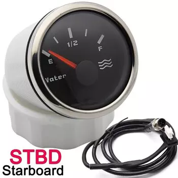 2 "52 мм датчик уровня воды NMEA 2000 Gauge Quadante, подходит для морского автомобиля, лодки, резервуара для воды, индикатор процента уровня, автоматический датчик
