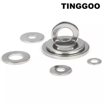 2/5/10/50/100 шт. GB97 DIN125 M1.6 M2 M2.5 M3 M3.5 M4 M5 M6 M8 M10 M12 M14 - M16 M24 304 плоская прокладка шайбы из нержавеющей стали