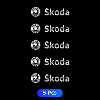 2/5/10 шт., бесследная 3D металлическая маркировка, автомобильные наклейки, аксессуары для значков для Skoda Octavia Superb Rapid Kodiaq Fabia Kamiq Roomster