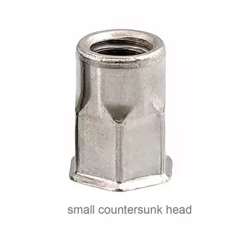 2/5/10 шт. M3 M4 M5 M6 M8 M10 M12 304 A2-70 Нержавеющая сталь с шестигранной головкой и плоской потайной головкой, заклепка, гайка, вставка, гайка