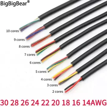 Медный сигнальный кабель BigBigBear 2/5/10 м UL2464 2-10 жил