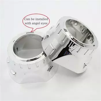 2,5 дюймовая Биксеноновая HID-линза для проектора, черная серебряная кожуха, маска для автомобиля, мотоцикла, комплект для модификации фар, крышка корпуса