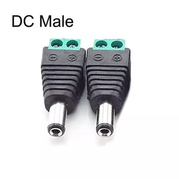 2/5 шт. DC Женский Мужской RCA Женский Мужской Разъем Адаптер 2,1x5,5 мм Разъем постоянного тока Питательный аудиокабель Для светодиодной ленты Камера видеонаблюдения