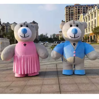 2,6 м надувной медведь талисман костюм для свадебной вечеринки Косплей рекламный костюм Хэллоуин карнавальный, надувной талисман