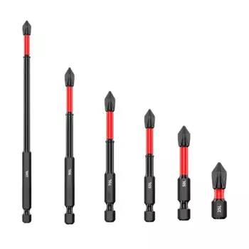 2/6 шт. 25-150 мм Нескользящие насадки для шуруповерта PH2 магнитные насадки для крестовых винтов электрические Насадки Набор насадок для шуруповерта