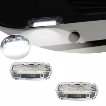 2 белых светодиодных фонаря заднего двери под сигнальными лампами для VW Passat B6 B7 Golf 5 6 Plus Jetta Touareg EOS Scirocco Skoda