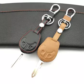 2-кнопочный чехол для автомобильного ключа из натуральной кожи, брелок для Nissan Juke Note Cube Micra Qashqai, автомобильный кошелек, аксессуары для ключей
