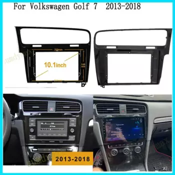 2 Din 10,1-дюймовый автомобильный радиоприемник из АБС-пластика + ПК для Volkswagen Golf 7 2012-2020 RHD LHD Рамка приборной панели