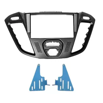 2-DIN Автомобильный Головной блок Fascia Facia установочный комплект для Ford Transit Custom, Tourneo Custom 2012 + (черный)-Boom