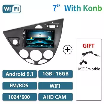 2 Din автомобильный радиоприемник Android стерео для Ford Fiesta 1995-2001 Focus MK1 1998-2004 автомобильный мультимедийный плеер Carplay авторадио головное устройство