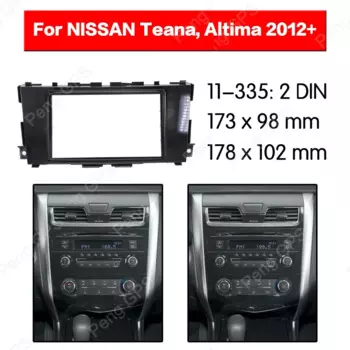 2 Din автомобильный радиоприемник DVD Fascia, рамка, фотопанель для NISSAN Teana Altima 2012 +, отделка CD ABS, рамка для приборной панели, объемная рамка
