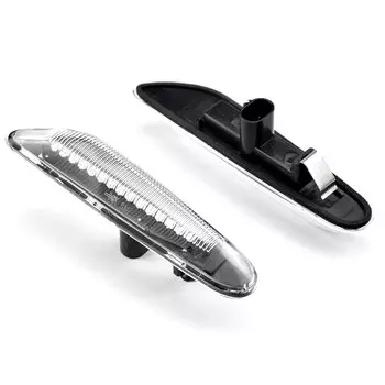 2 динамических светодиодных боковых габаритных фонаря для BMW 1 3 5 серии E46 E60 E61 E81 E82 E87 E88 E90 E91 E92 E93 X1 E84 X3 E83 X5 E53