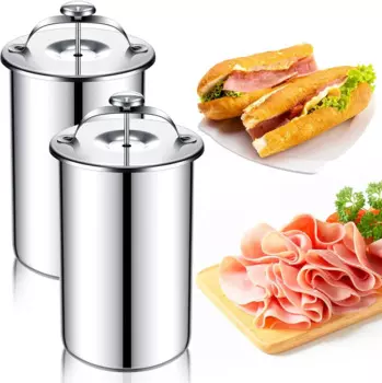 2-х предметный пресс для мяса, пресс для ветчины из нержавеющей стали с термометром, пресс для сэндвичей, деликатесов, пресс для мяса, машина для изготовления ветчины с беконом