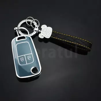 2-кнопочный автомобильный брелок для Opel Astra Corsa Meriva Zafira Antara J для Chevrolet Cruze Aveo Trax, чехол для ключей, аксессуары