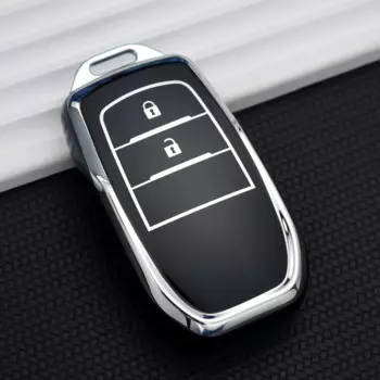 2-кнопочный чехол для автомобильного ключа из ТПУ для Toyota Yaris Cross Hilux Innova Fortuner Camry Land Cruiser 200 300 Prado Crown TLK 200
