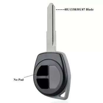 2-кнопочный чехол для дистанционного ключа с кнопкой, подходит для Suzuki AGILA IGNIS ALTO SX4 VAUXHALL, чехол для брелока HU133R SZ11R TOY43 Blade