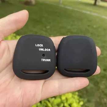 2-кнопочный силиконовый чехол для автомобильного ключа, защитный чехол для TOYOTA Altezza Wish CAMRY RAV4 PRADO, автоаксессуары с дистанционным управлением