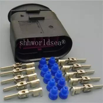 2 комплекта 1J0 973 835 1J0973735 Автомобильная фара 10 контактов автомобильный водонепроницаемый разъем для VW для Audi Magotan POLO Bora Lavida и т. д.