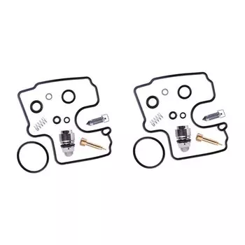 2 комплекта карбюратора мотоцикла, ремонтные комплекты для ремонта карбюратора, резиновые и металлические, подходят для Suzuki SV650/S/SU/U 1999 2000 2001 2002