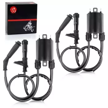 2 комплекта катушки зажигания и крышки свечи зажигания для Honda Shadow VLX 600 VT600 1988-2007 гг.