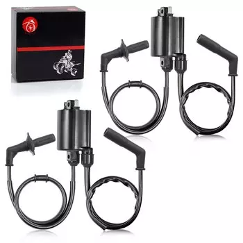 2 комплекта катушки зажигания и крышки свечи зажигания для Honda Shadow 1100 Shadow Aero 1100 Spirit 1100 Sabre 1100 ACE 1100 VT1100 1987-2007 гг.