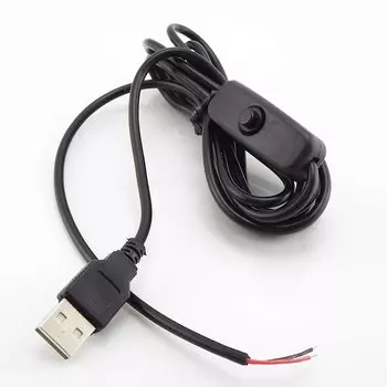 2-контактный 2 м USB-удлинительный кабель, разъем питания, светодиодные чипы, переключатель включения/выключения света, электрический провод 5 В, 12 В для светодиодной ленты, освещения D1