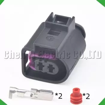 2-контактный автоматический разъем, звуковой сигнал двигателя, положение коленчатого вала, топливная форсунка, разъем жгута проводов 4D 0971992 4D 0971992 Б 4Д 0971992 Для VW Audi