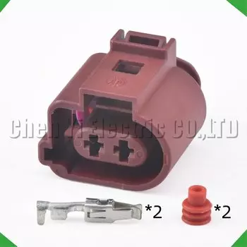 2-контактный автомобильный водонепроницаемый разъем EPB, суппорт, электронный цилиндр ручного тормоза, двигатель жгута проводов, вилка 1J 0973722 A для VW Audi