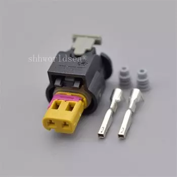 2-контактный мужской и женский боковой датчик удара, инжектор, автоматический водонепроницаемый разъем для VW Audi 4F 0973702 A 4F0 973 702 A 2- 1703498 -3