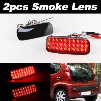 2 красных светодиодных отражателя заднего бампера для Citroen C1 C5 для Peugeot 107 206 607 Expert