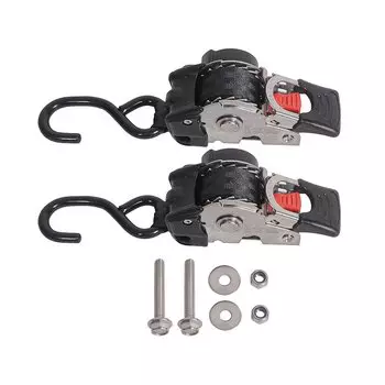 2-пакет выдвижных ремней с храповым механизмом на болтах, ремни с храповым механизмом из нержавеющей стали, сверхмощные автоматически втягивающиеся ремни с храповым механизмом
